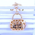 American hot mini bag shape custom souvenir metal keychain